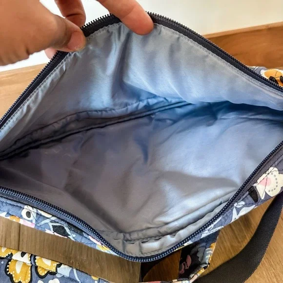 Vera Bradley Lighten Up Sling Backpack Charmont Meadow Gray - Picture 7 of 10